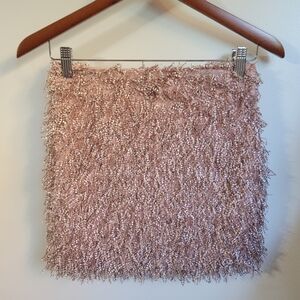 New Endless Rose Pink Fringed Mini Skirt Size XS